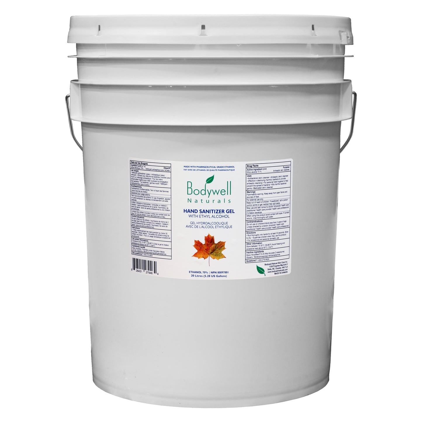 Hand Sanitizer, 20-Litre Pail (Multiple Choices)