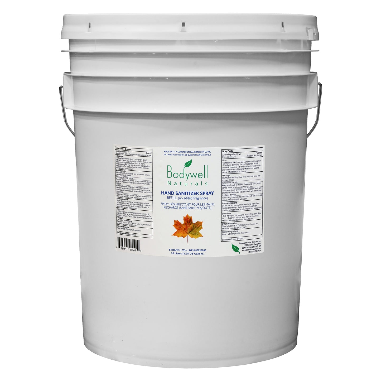 Hand Sanitizer, 20-Litre Pail (Multiple Choices)