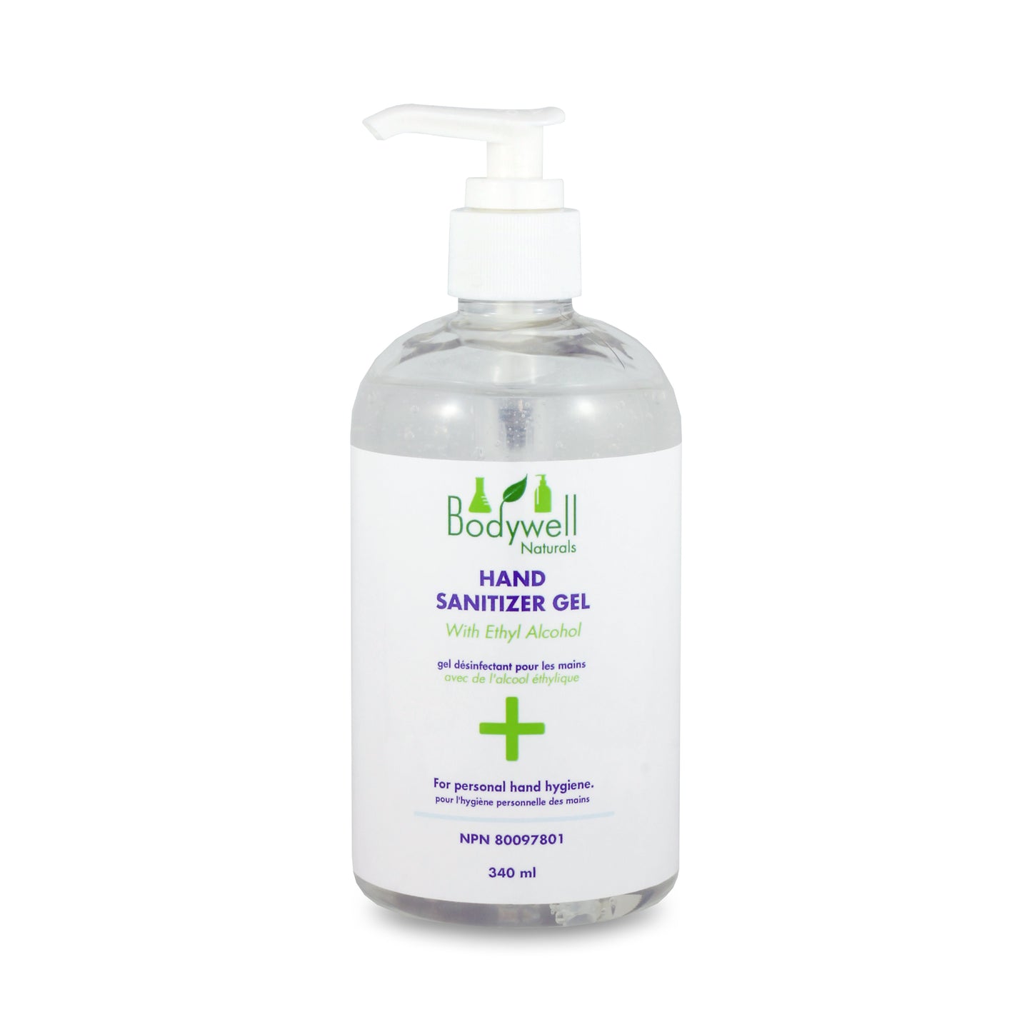 Hand Sanitizer Gel, No Added Fragrance (340mL)