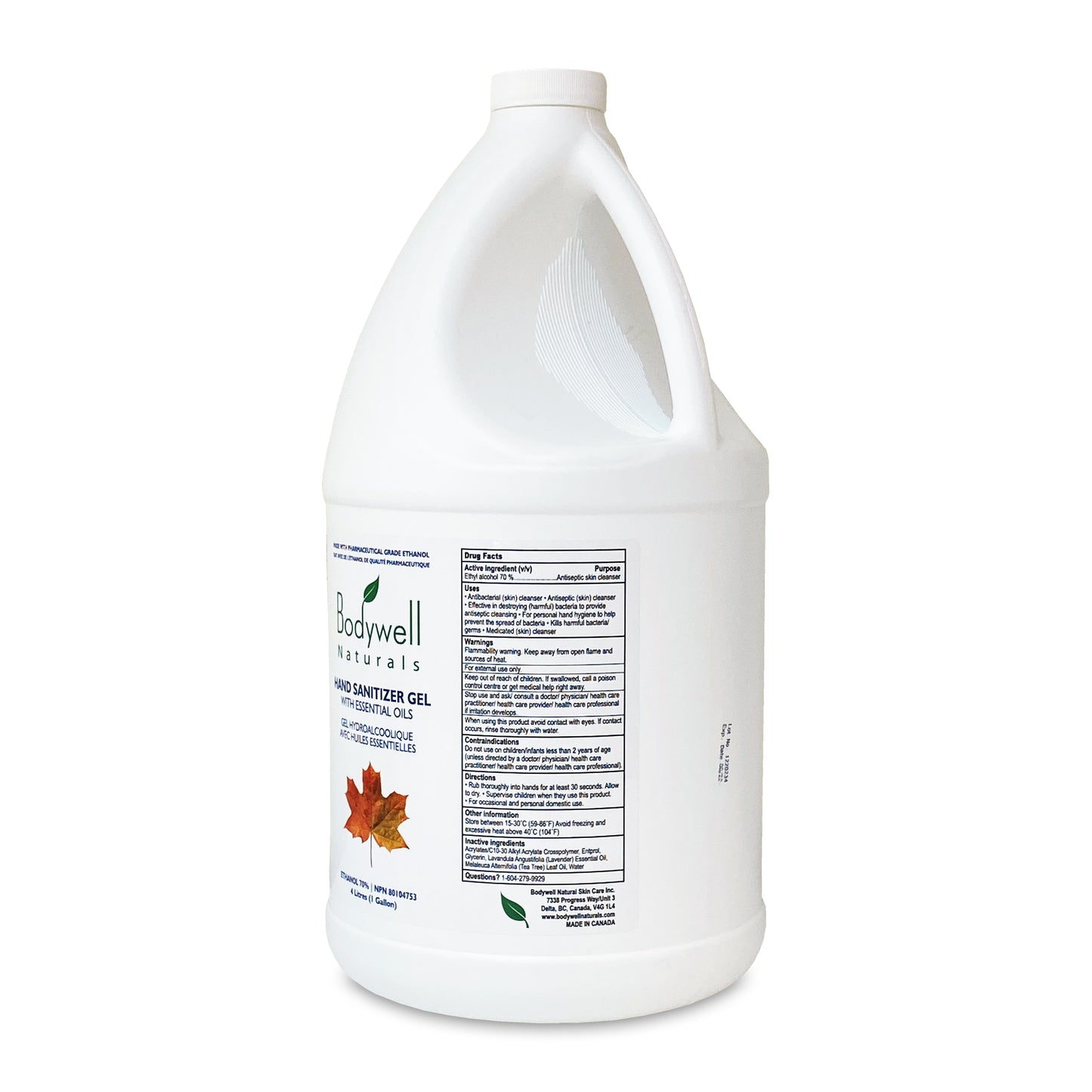 Hand Sanitizer Gel with Essential Oils (4 Litres) with Pump