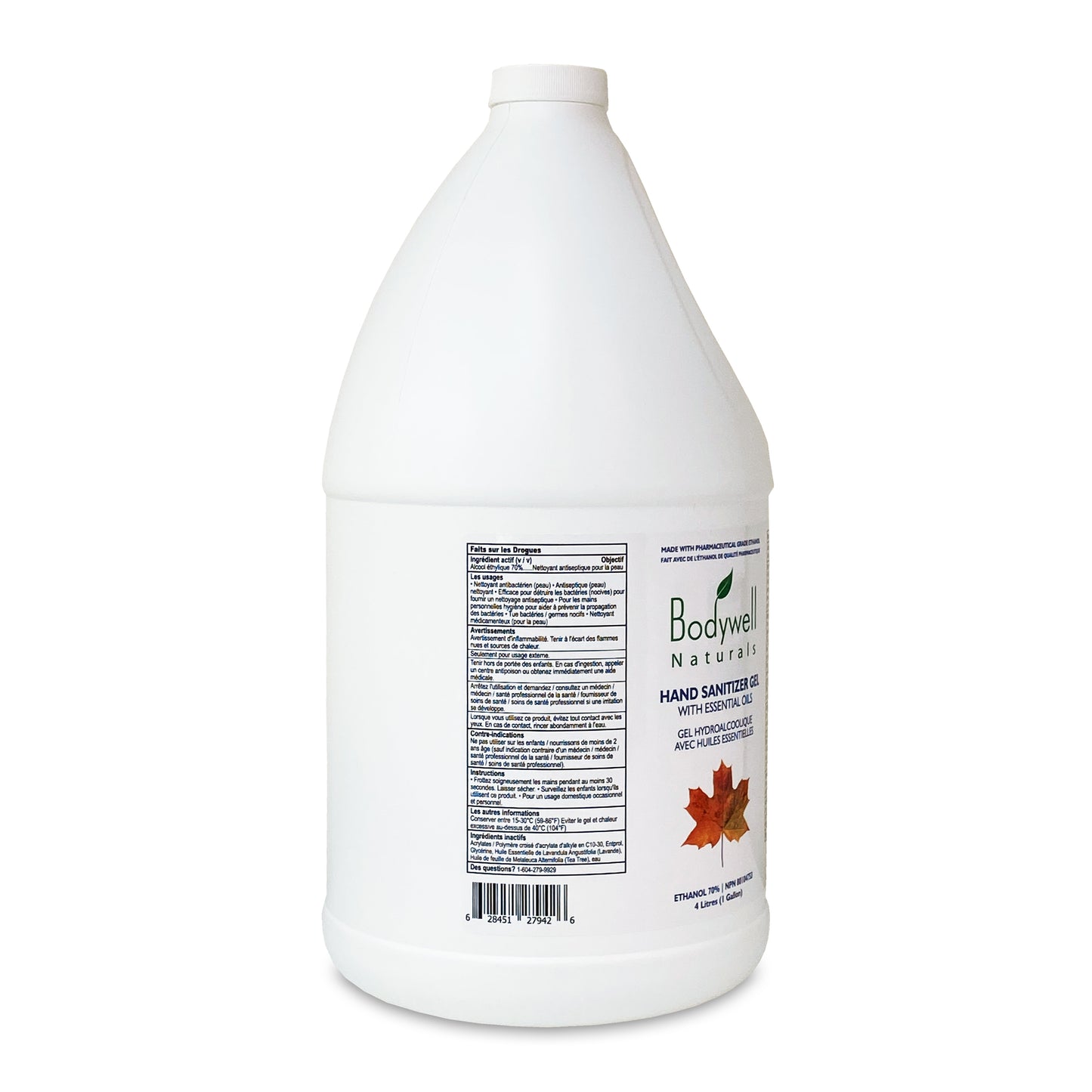 Hand Sanitizer Gel with Essential Oils (4 Litres) with Pump