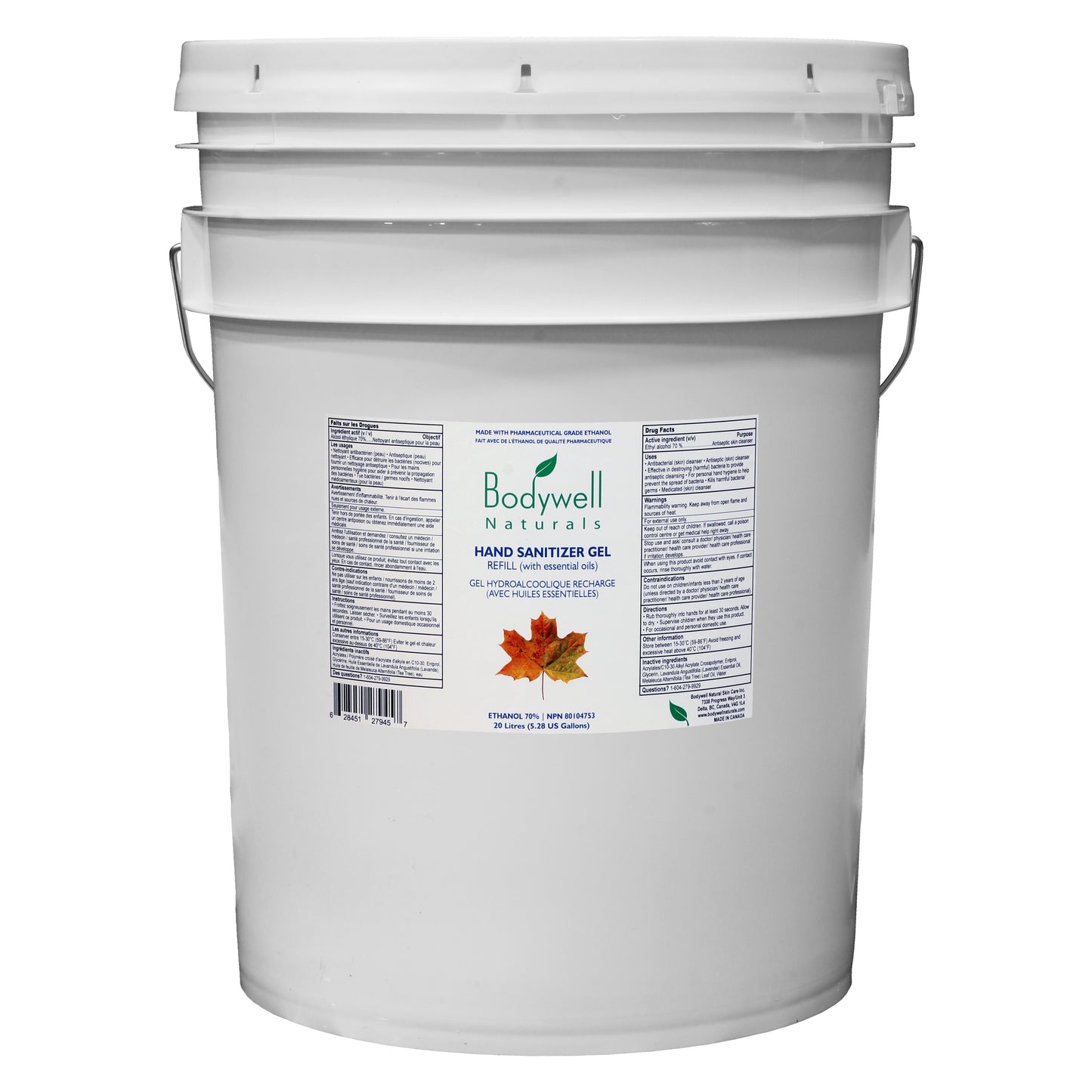 Hand Sanitizer, 20-Litre Pail (Multiple Choices)