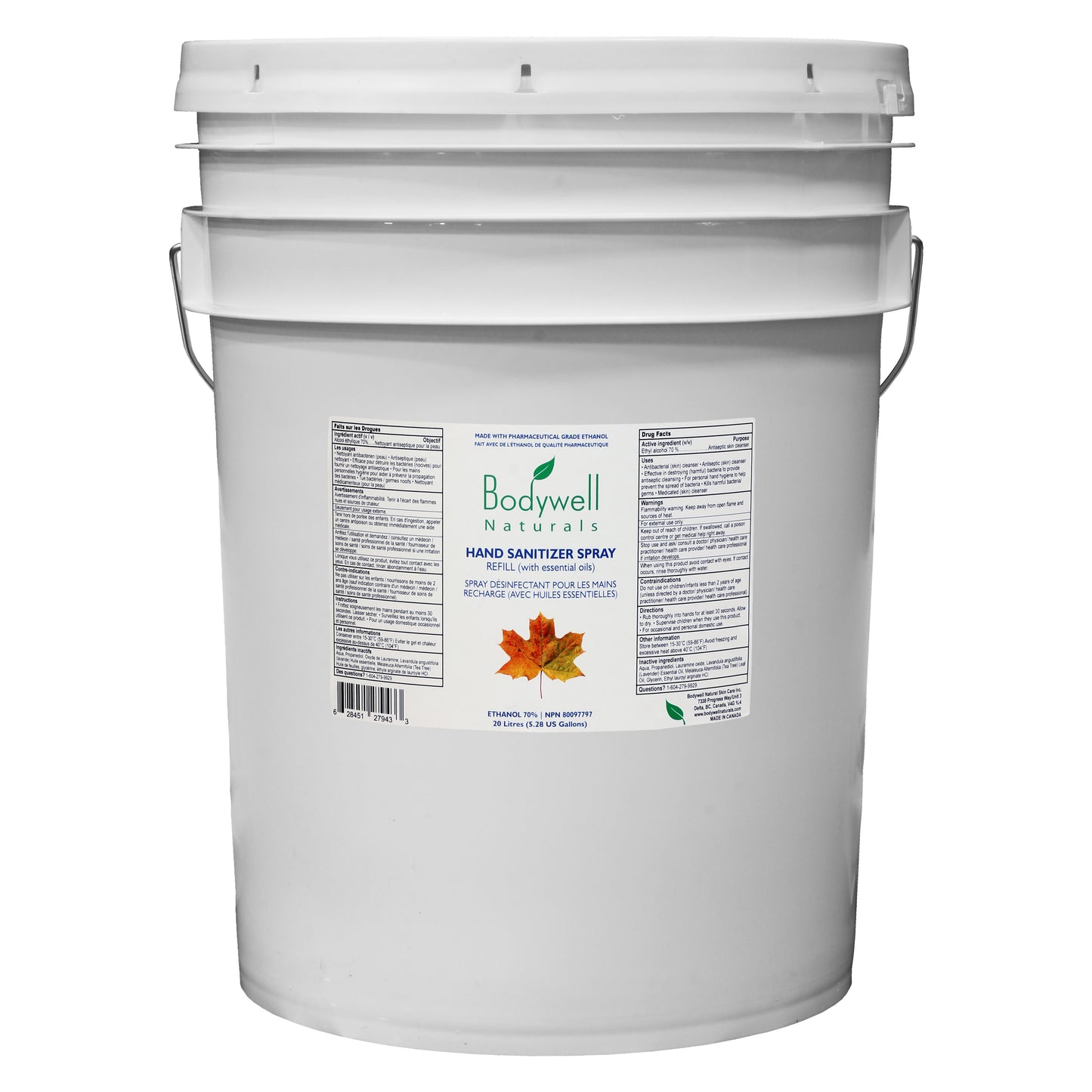 Hand Sanitizer, 20-Litre Pail (Multiple Choices)