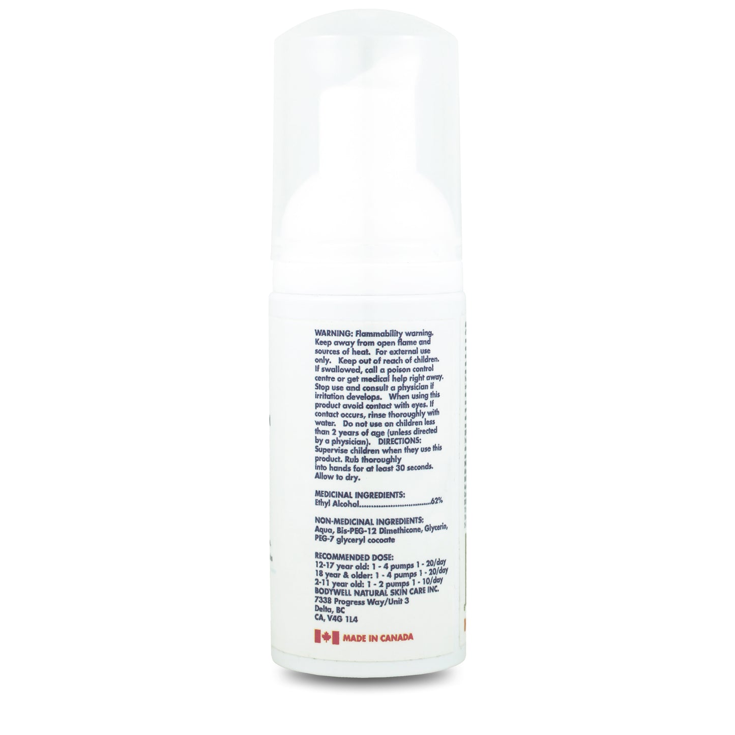 Hand Sanitizing Foam, No Added Fragrance (50mL)