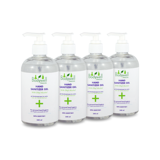 Hand Sanitizer Gel No Fragrance (340ml X 4)